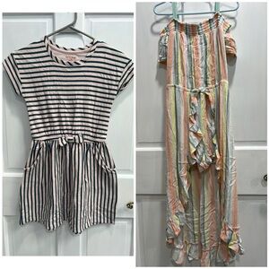 LOT Of 2 Spring Summer Sun Dresses For Girls SIZE 7/8 Pre Loved Mixed Brands
